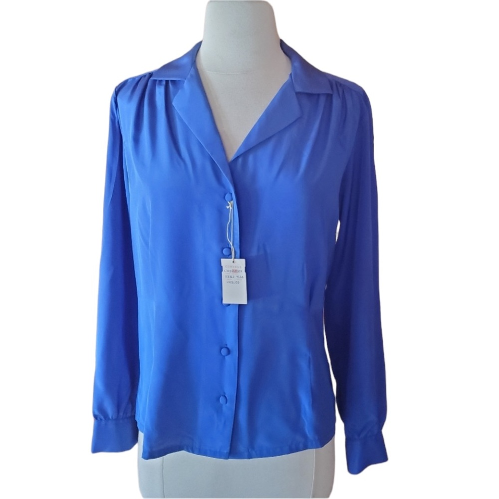 NWT 1980s‎ Chaus Button Down Blouse